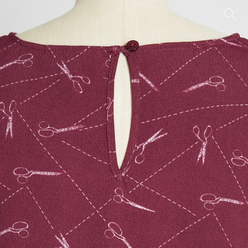 Modcloth 1x Makes My Heart Flutter Woven Top - image 3